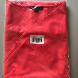 Boston Proper Travel front cross dress in coral